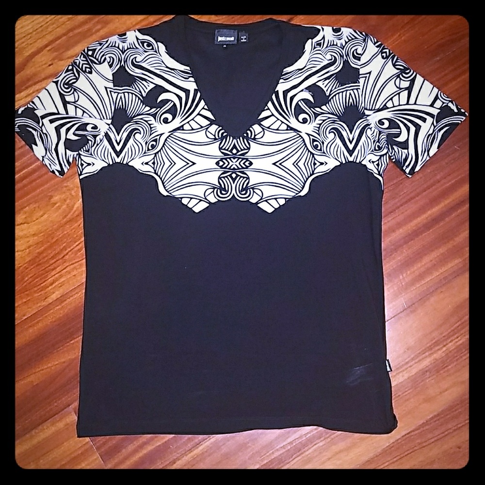 Just Cavalli v neck t shirt